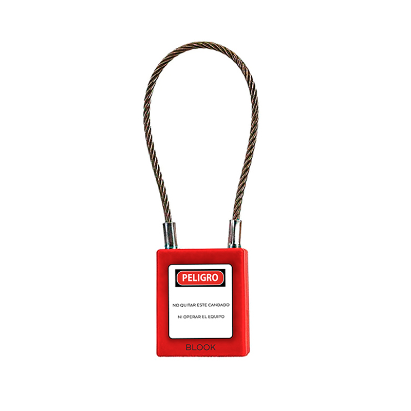 Blook Candado Cable 24 Cm Standard Rojo 40Mm