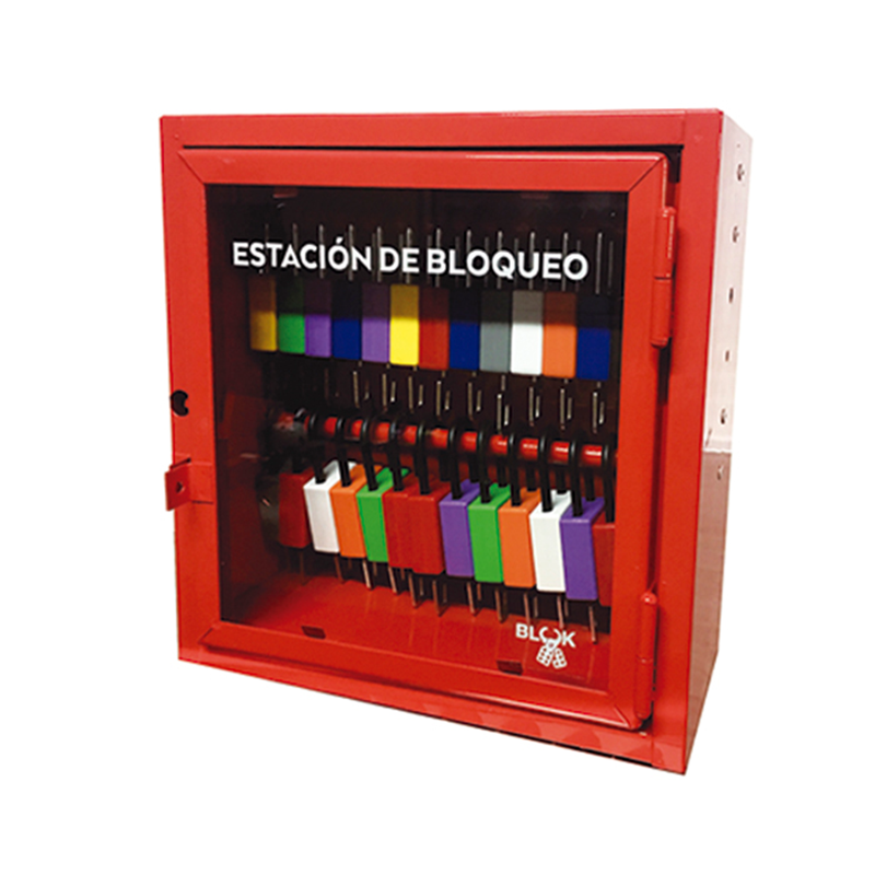 Blook Lockout Estacion De Bloqueo Chica En Chapa 29 Cm X 29 Cm