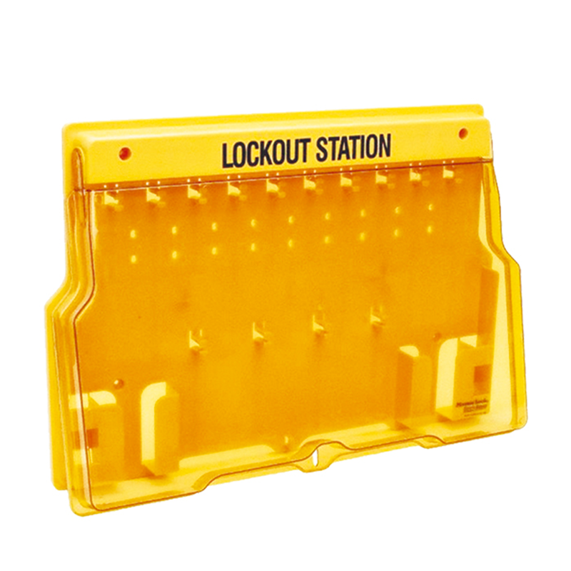Blook Lockout Estacion Con Tapa Para 14 Candados Y Tarjetas
