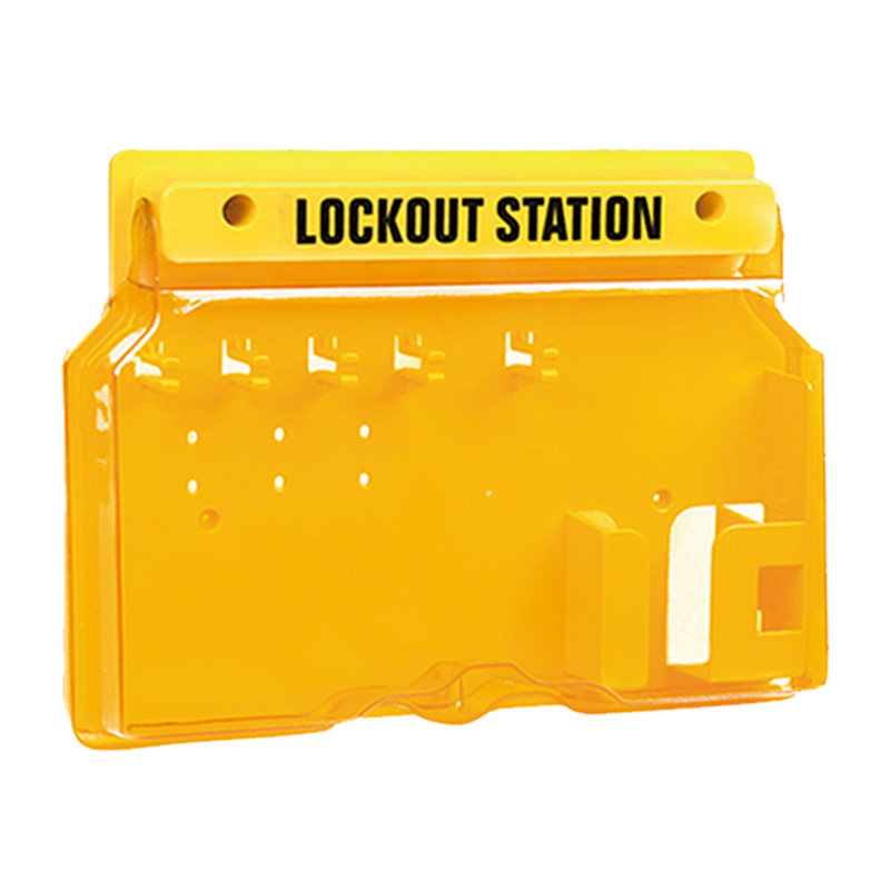 Blook Lockout Estacion Con Tapa Para 5 Candados Y Tarjetas