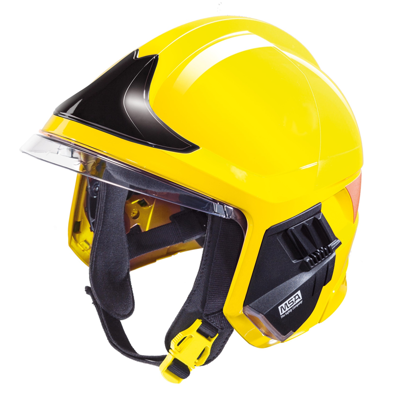 Casco De Bombero Msa Gallet F1 Xf Amarillo