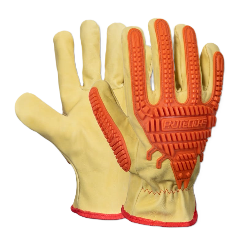 Guante De Cuero Vaqueta Segod Medio Paseo Con Refuerzo Anti-Impacto