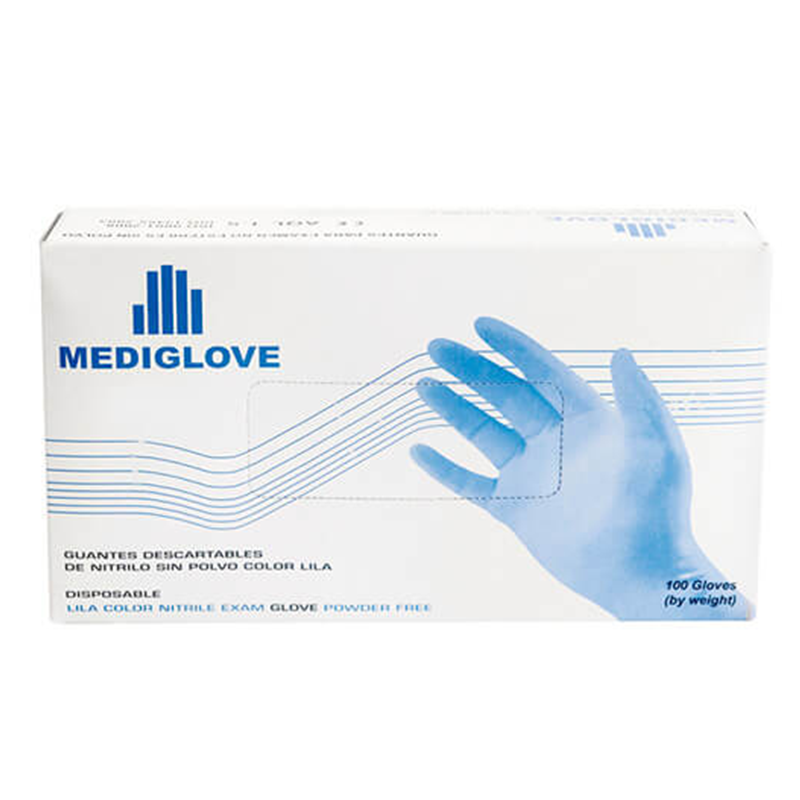 Guantes De Nitrilo Descartables Mediglove Reforzados