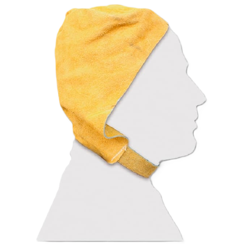 Gorro De Cuero Descarne Para Soldador Segod Con Cobertura En Nuca