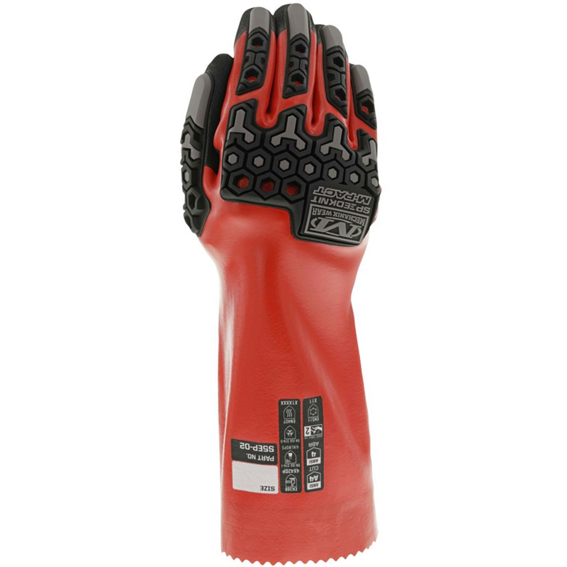 Guante Largo Anti Impacto Protección Química Mechanix Speedknit M-Pact S5Ep02