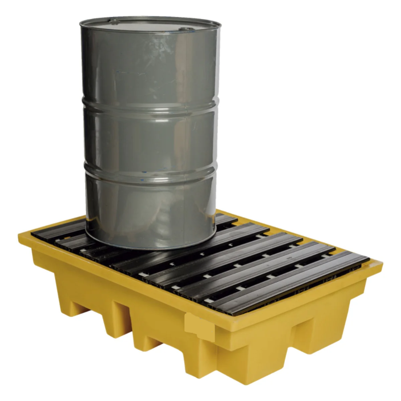 Pallet Antiderrame Plastico Crunch Oil Para 2 Tambores De 220 Litros