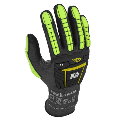 Ansell Ringers™ R840 Guantes De Impacto Con Palmas Recubiertas De Nitrilo