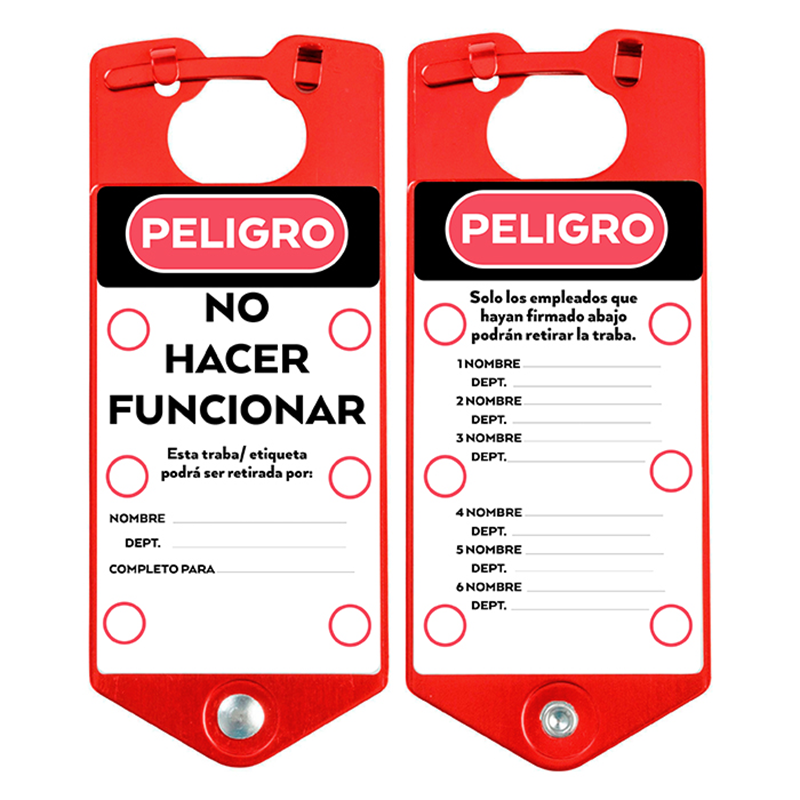 Blook Tarjeta De Aluminio Anodizado Para 6 Candados